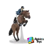 Papo Caballo de salto con su jinete 51562 - Imagen 2
