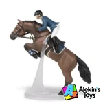 Papo Caballo de salto con su jinete 51562 - Imagen 4
