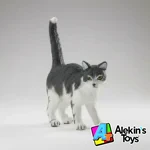 Papo Gato Gris y Blanco 54041 - Imagen 3