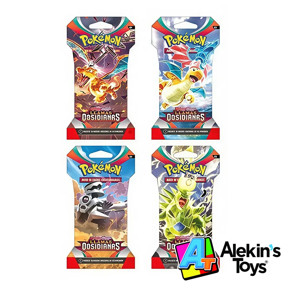 TCG Pokemon Sleeved Booster Escarlata y Purpura LLamas Obsidianas