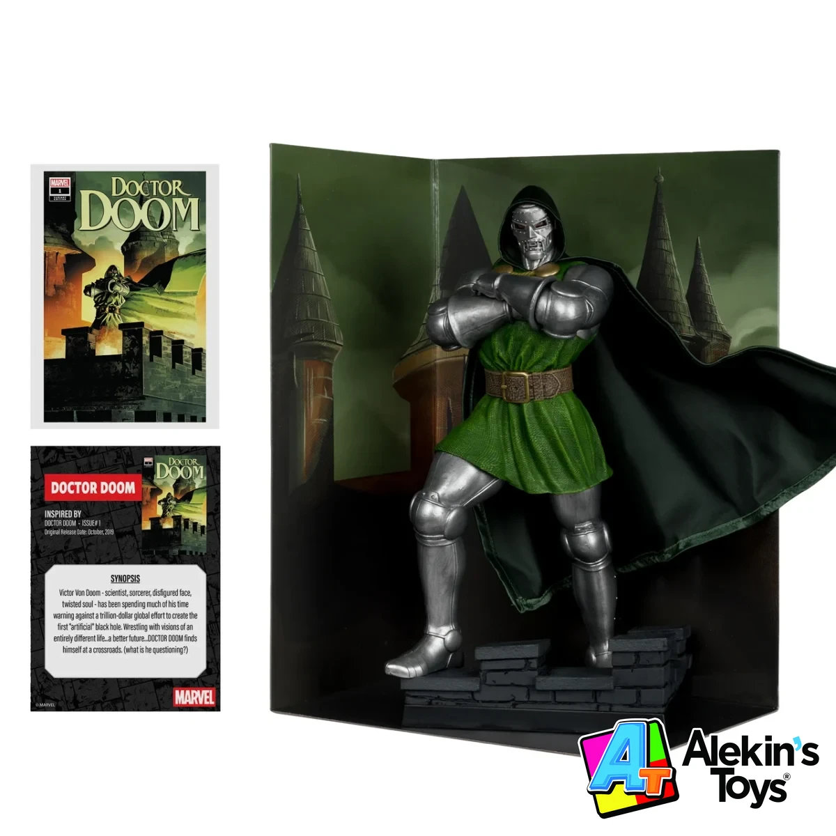 Mcfarlane Marvel Doctor Doom Traje Verde Issue 01 (Estatua) - Imagen 2