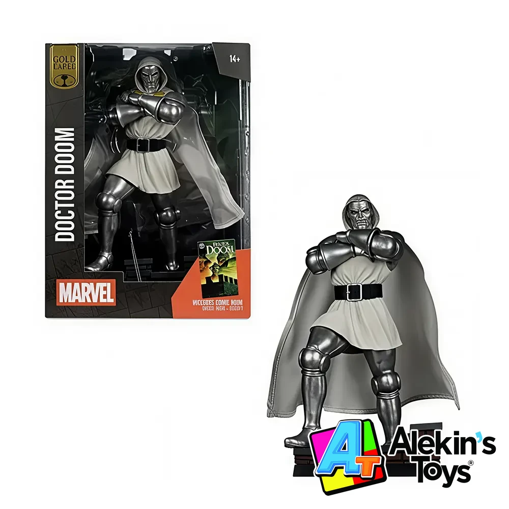 Mcfarlane Marvel Gold Label Doctor Doom Traje Blanco Issue 01
