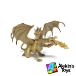Papo Dragon de dos cabezas dorado 38938