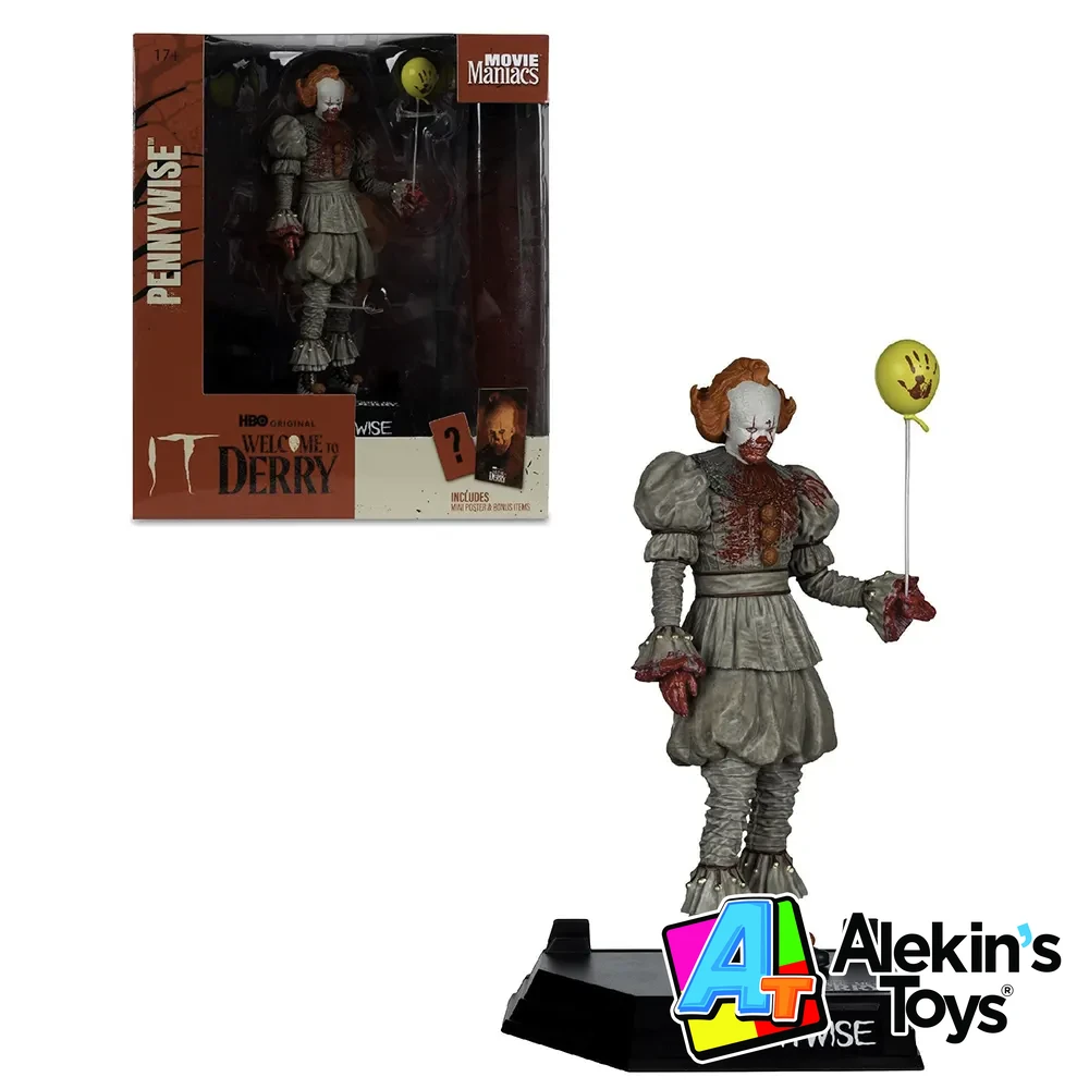 Mcfarlane Movie Maniacs Pennywise Blood - IT Welcome To Derry