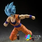S.H Figuarts Son Goku Super Saiyan Blue Power Transcending Limits Dynamic Movable - Imagen 4