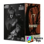 Mcfarlane Movie Maniacs Pennywise Black & White - IT Welcome to Derry - Imagen 7