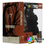 Mcfarlane Movie Maniacs Pennywise Black & White - IT Welcome to Derry - Imagen 5