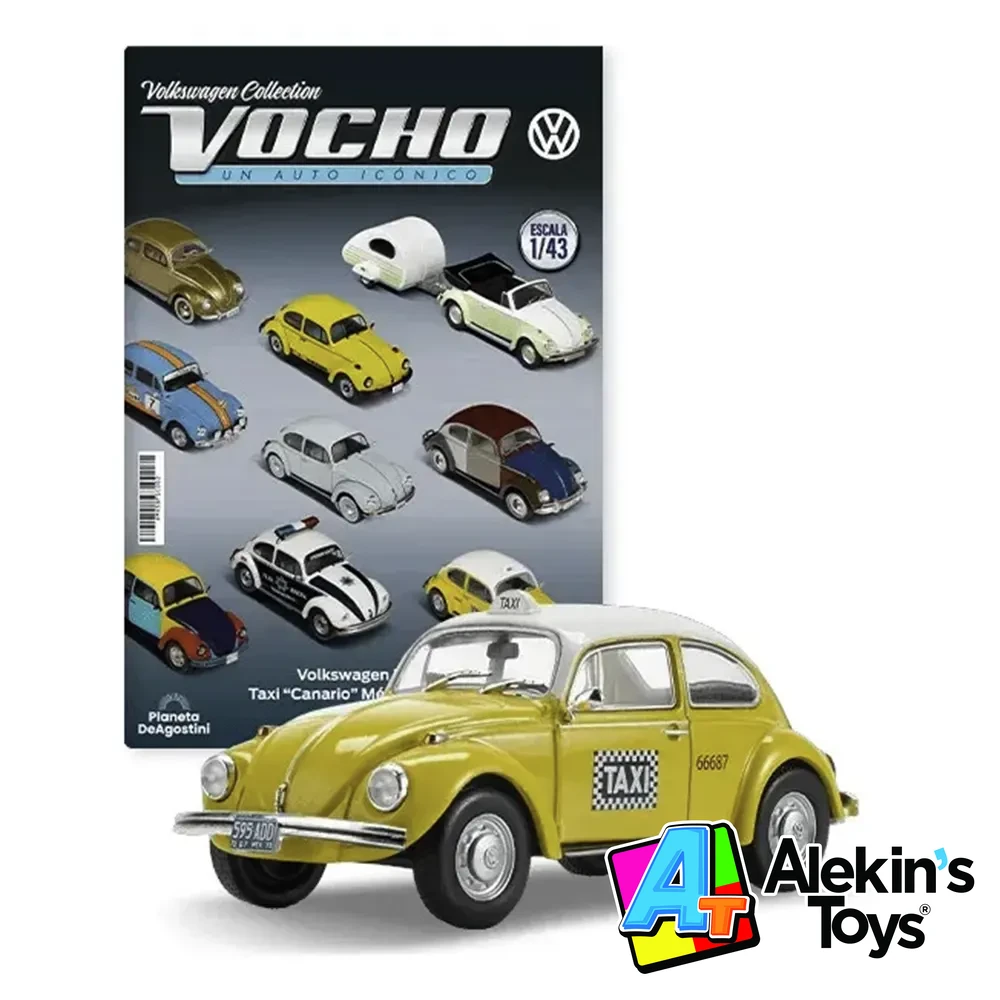 Agostini Coleccion Vocho Volkswagen #02 Beetle Taxi Canario Mexico DF (1972)
