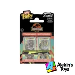 Bitty Pop Pack Doble Jurassic Park - Tyranosaurus Fosil & Dilophosaurus - Imagen 2