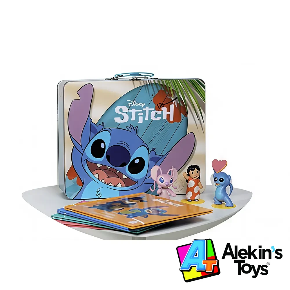Media - Pack Stitch 5 libros + 5 Figuras y Lonchera coleccionable