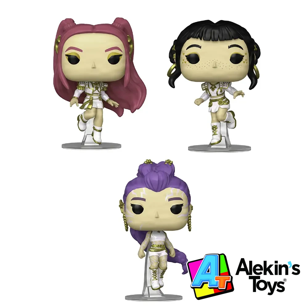 K-Pop Demon Hunters Set Huntrix Traje Blanco (Rumi,Zoey & Mira)