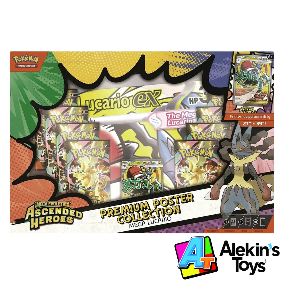 Coleccion Poster Premium Ascended Heroes Mega Lucario (Español)