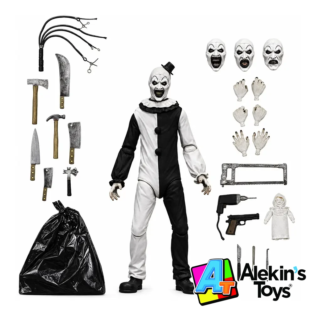 NECA Ultimate Terrifier Art the Clown (Traje Blanco)
